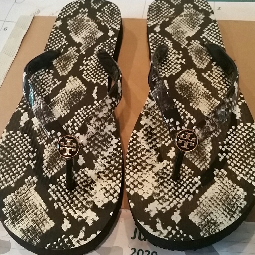 Tory Burch flips. Worn once.